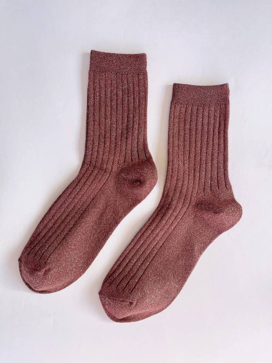 LBS  Sock her modal lurex