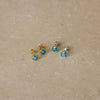 LN Earrings turquoise stud
