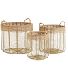 MS Basket jute w/iron