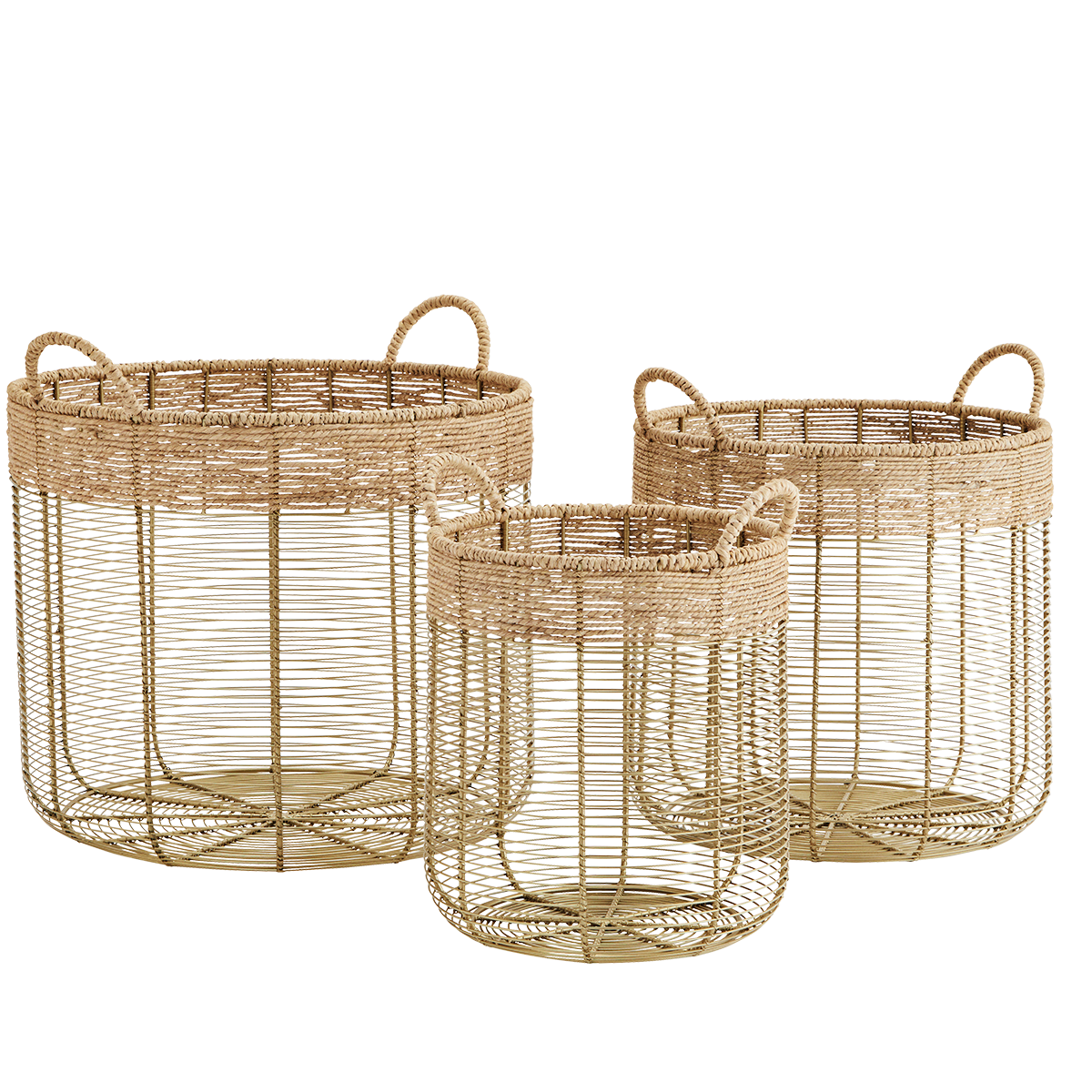 MS Basket jute w/iron