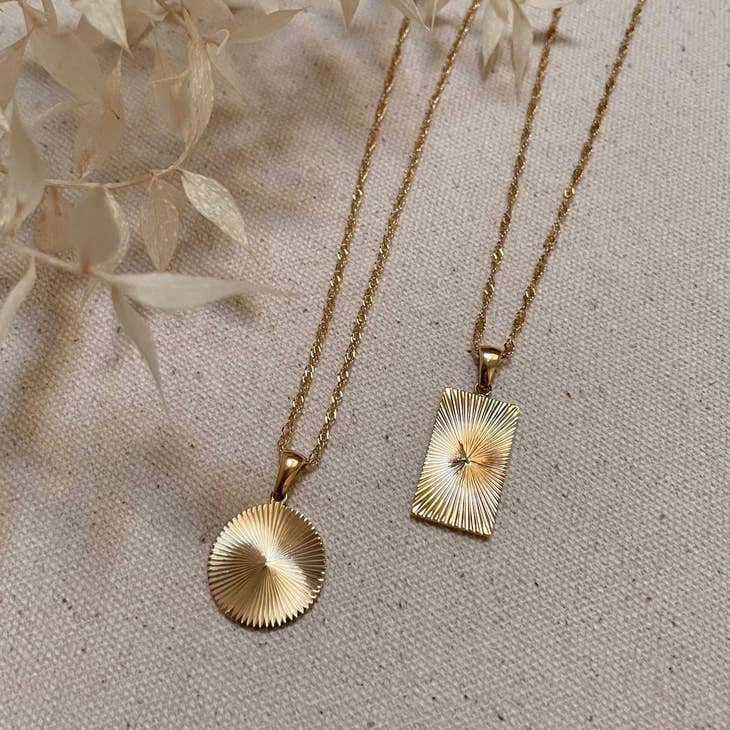 LN Necklace sunrise rectangle