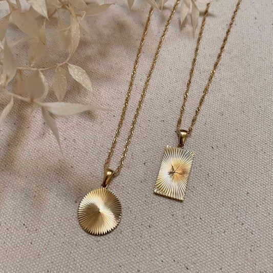 LN Necklace sunrise rectangle