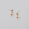 Pepper earrings mini floral drop white