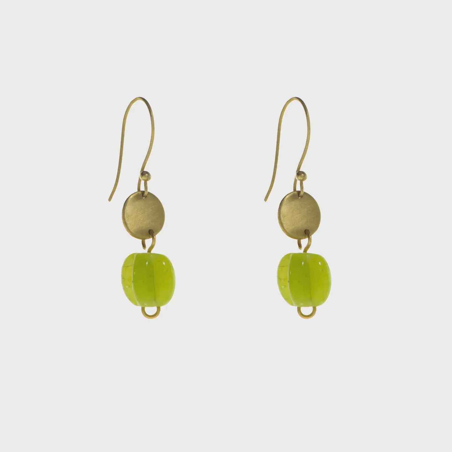 JT Earrings Ocean Short Green