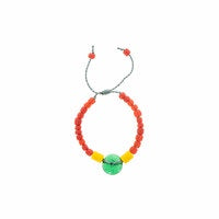 JT bracelet Fire Glass Disk