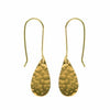 JT Earrings Hammered Raindrop