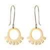 JT Earrings Inca fan