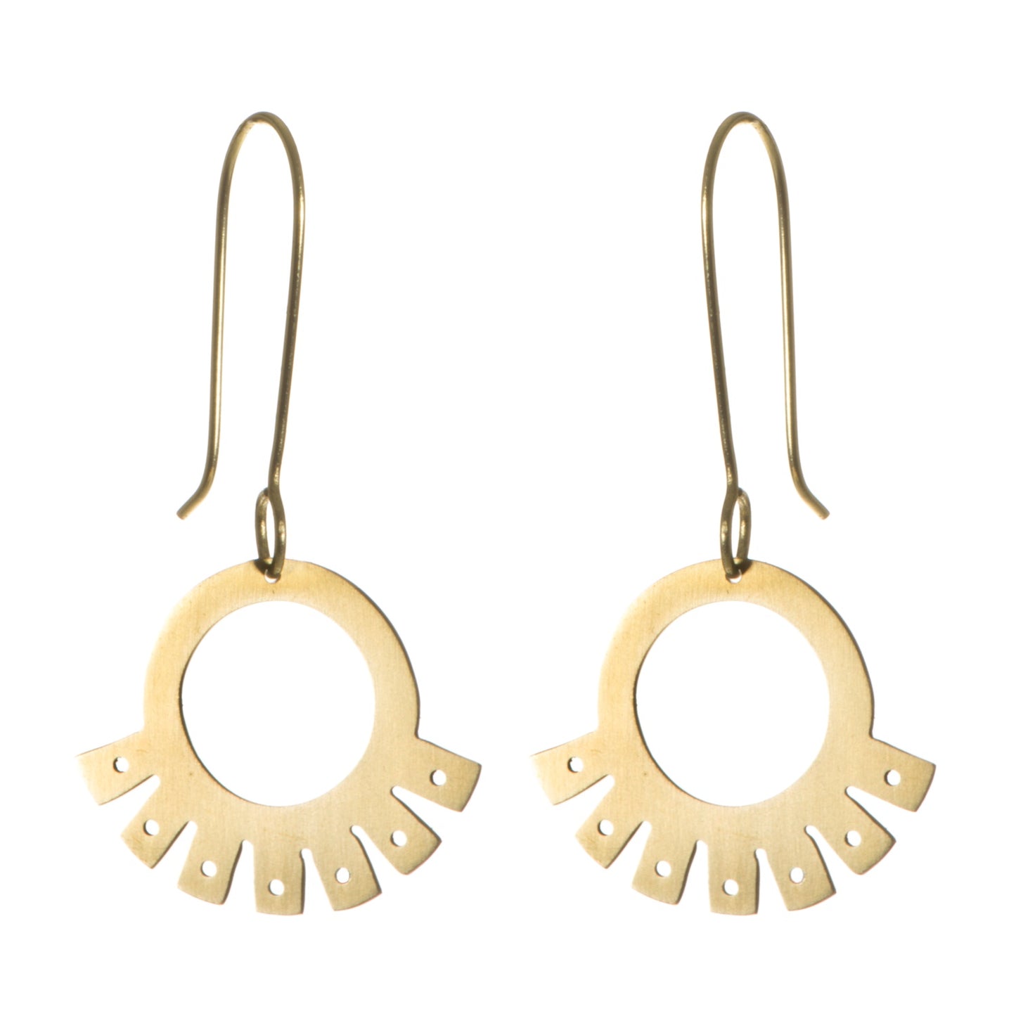 JT Earrings Inca fan