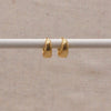 LN Earrings Ribbon Hoops