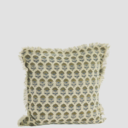 MS Cushion printed w/ fringes