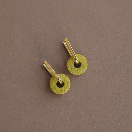 Pepper Earrings Surround Hoop Chartreuse
