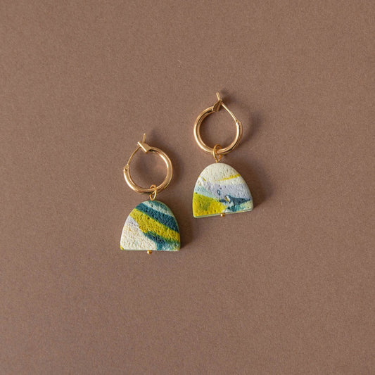Pepper Earrings Blurred Shapes Hoops