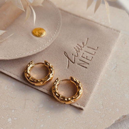 LN Earrings Molten Hoop