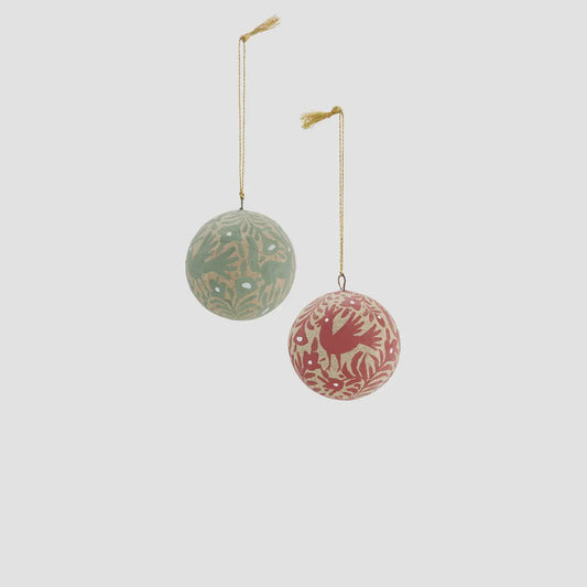 MS Xmas bauble recycled brown paper