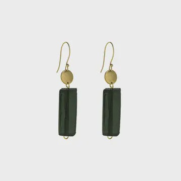 JT Earring Earth Rectangle Earrings