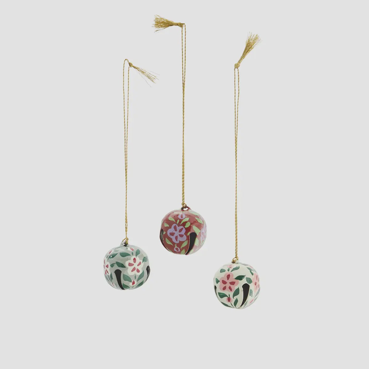 MS Xmas hand painted iron bells