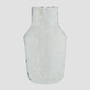 MS Glass vase white pattern