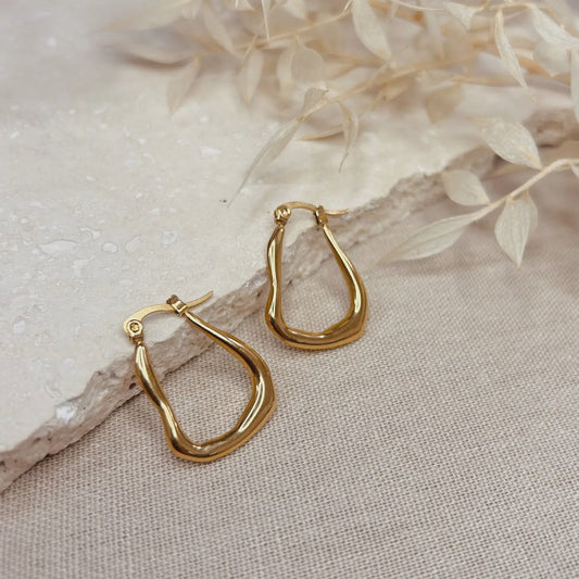 LN Earring abstract hoop