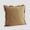 MS Cushion striped cover w/fringe