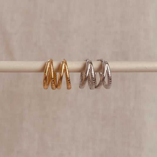 LN  Earrings Hoops Duo
