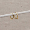 LN Earring abstract wave hoop
