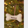 Namaste Xmas Decoration Felt Woof Bone