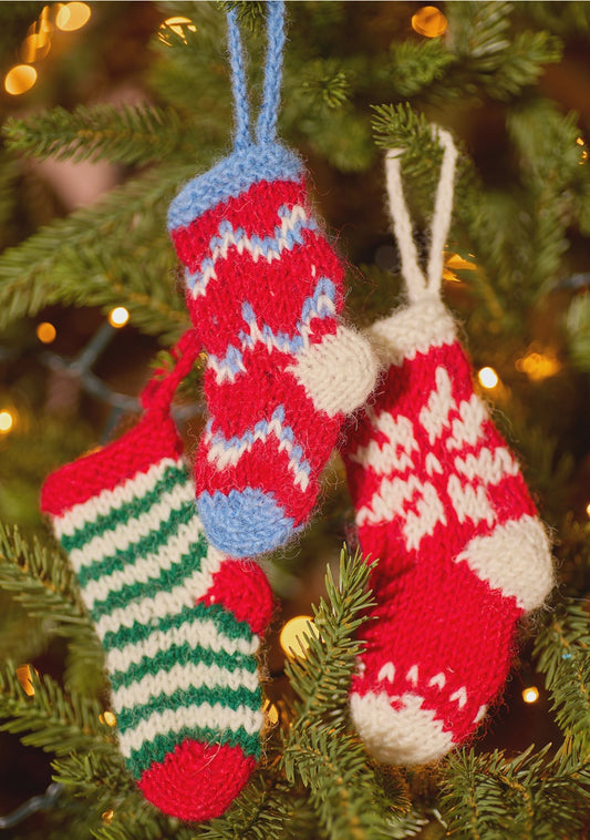 Namaste Xmas Decoration Knitted Stocking