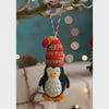 Namaste Xmas Decoration Felt Penguin in Woolly Hat