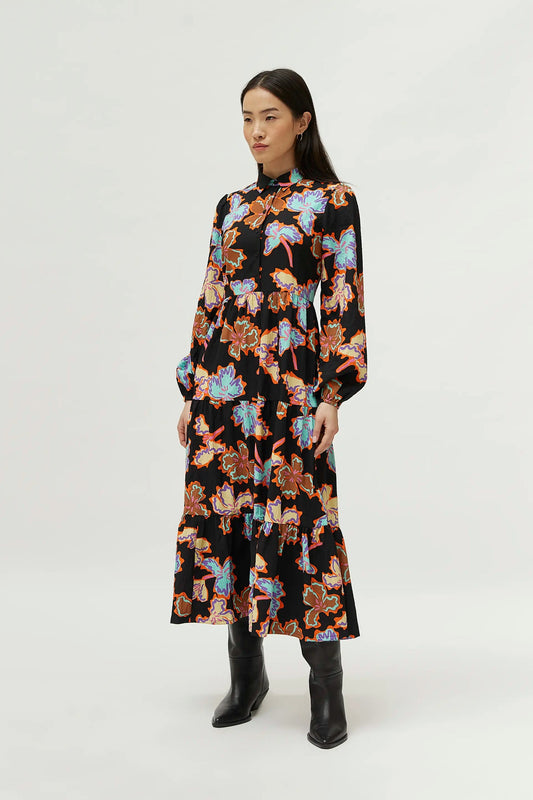 CF Dress Long Floral Print Alheli