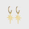 JT Earrings Starburst Hoops