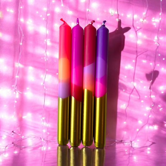 CE Candles aurora dip dye