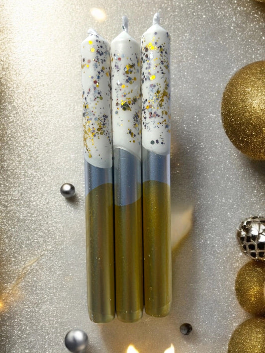 CE Candles gilded silver