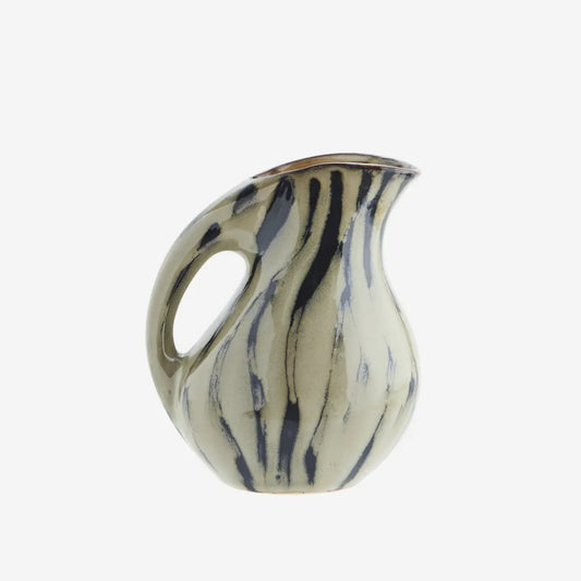 MS Jug striped stoneware