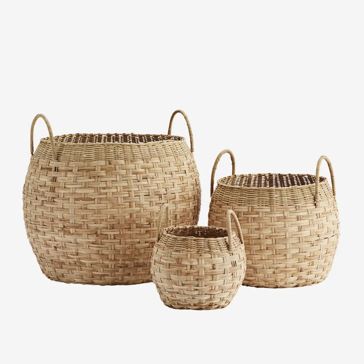 MS Basket bamboo w/handles