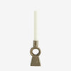 MS Candleholder dark beige circle