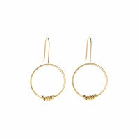 JT Earrings brass single hoop