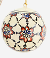 MS Xmas Bauble ecru/black/tan/blue