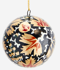 MS Xmas Bauble gold/burnt red/black/white