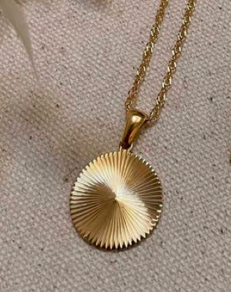 LN Necklace Sunrise Circle Gold