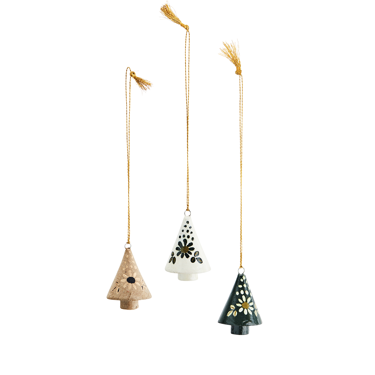 MS Xmas Bauble tree green/white/brown