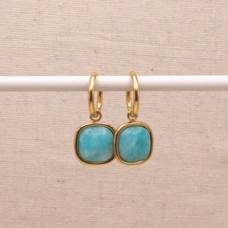 LN Earring Aqua Drop