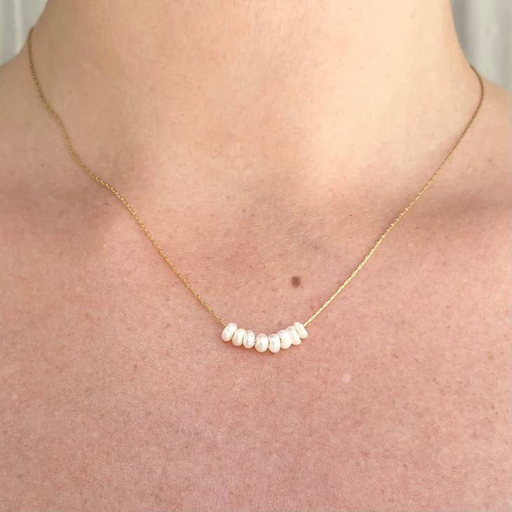 LN Necklace Beaded Pearl
