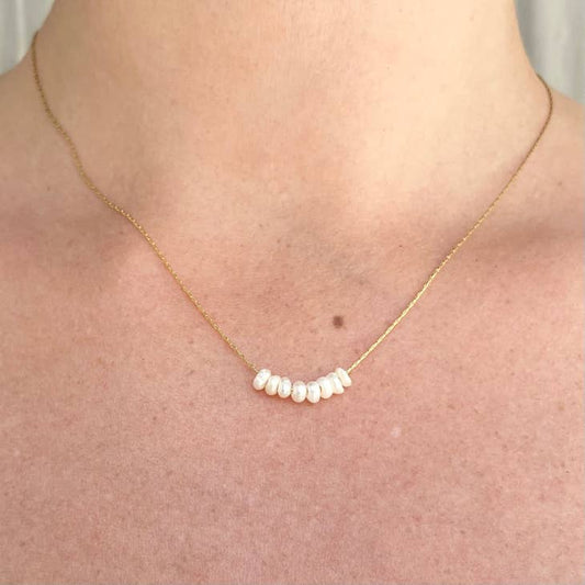 LN Necklace Beaded Pearl