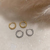 LN Earrings hinged bubble hoop