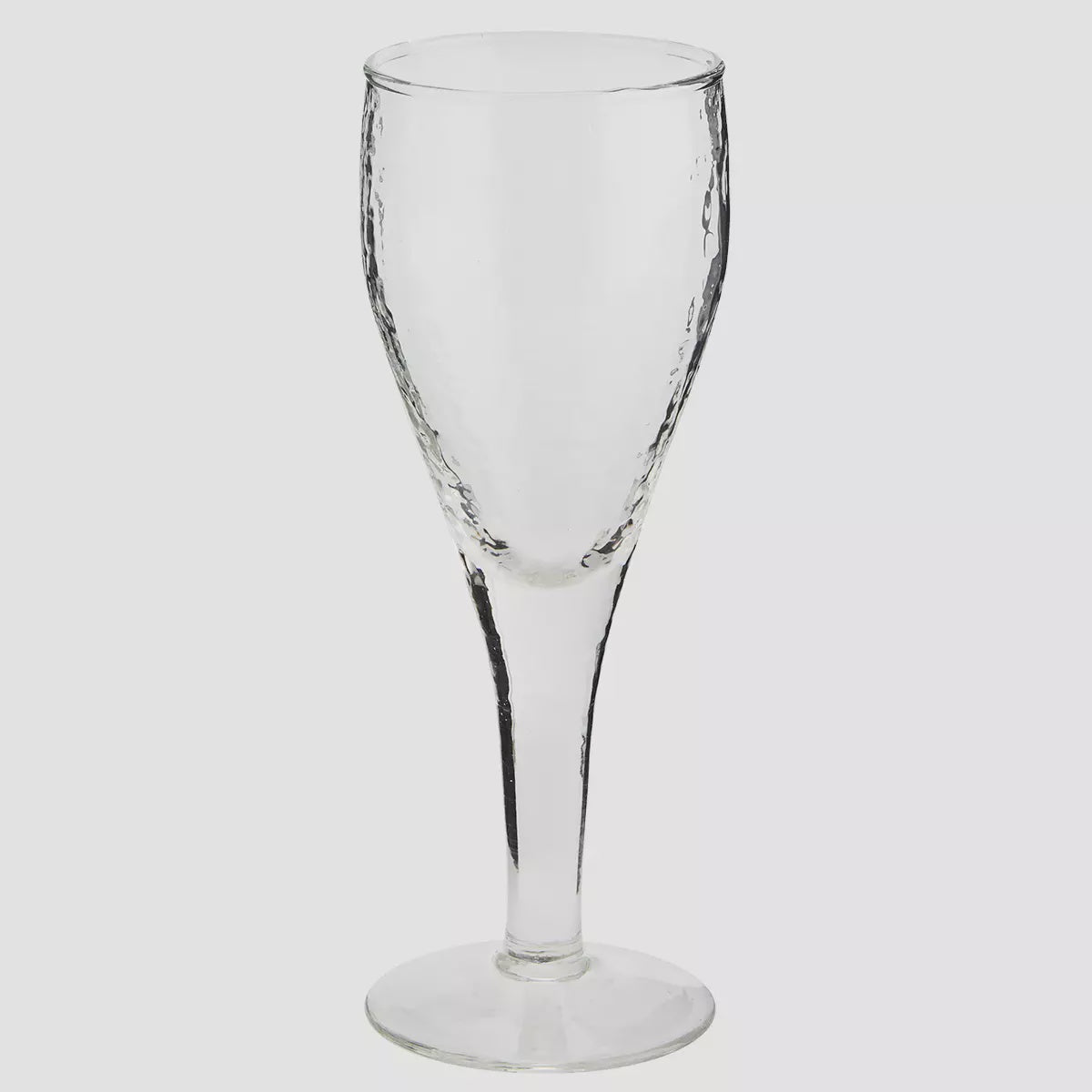 MS GLASS WINE HAMMERED