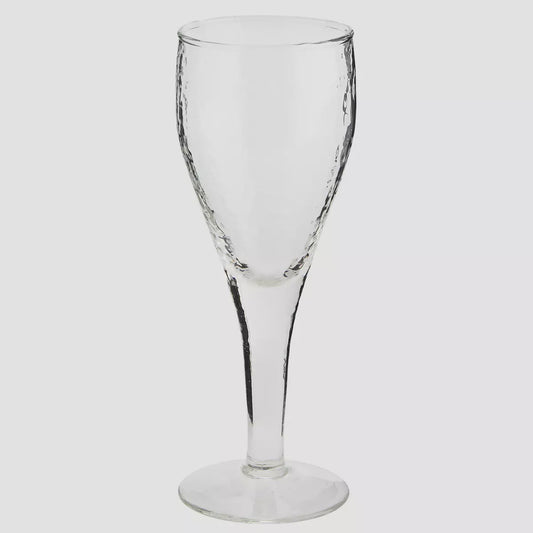 MS GLASS WINE HAMMERED