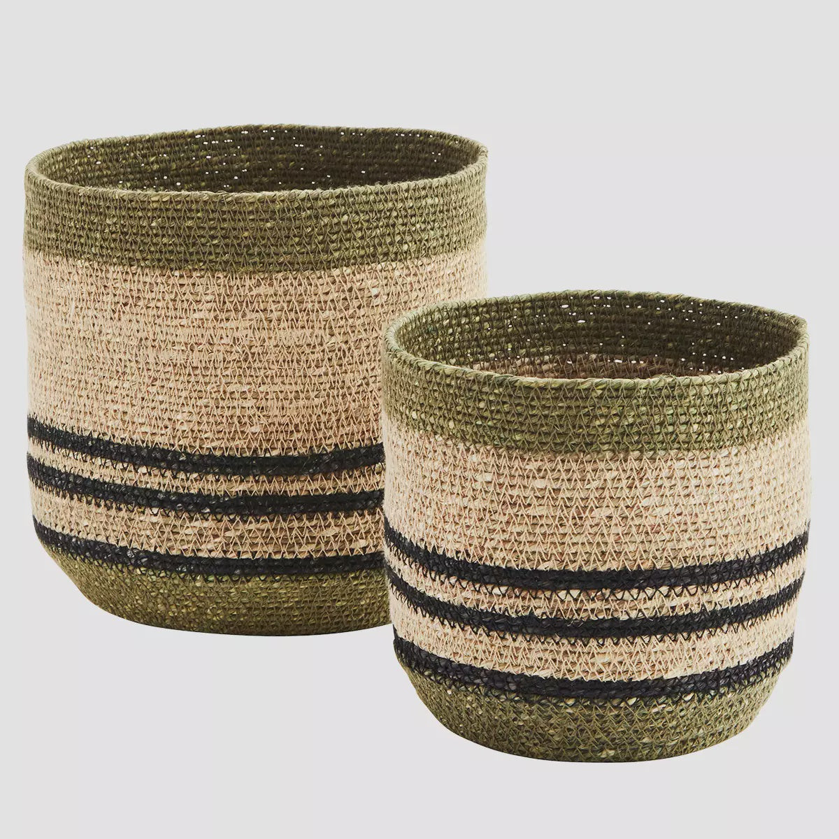 MS Basket seagrass w/stitching
