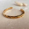 LN Bangle hammered gold