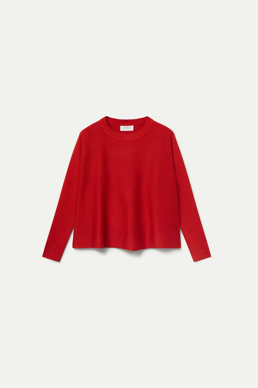 CF Jumper flared knit red