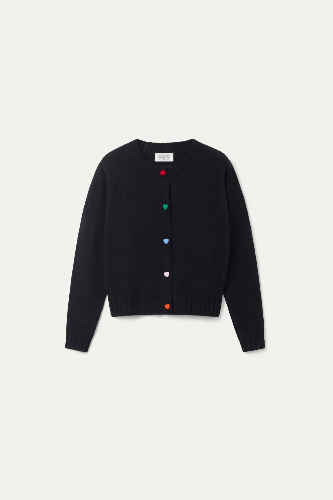 CF Cardigan heart buttons